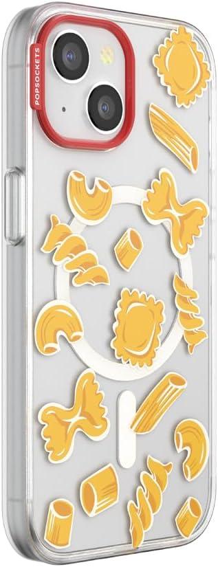 imagePopSockets iPhone 16 Pro Case Compatible with MagSafe Phone Case for iPhone 16 Pro Wireless Charging Compatible Case Only Buffalo CheckPasta Pasta