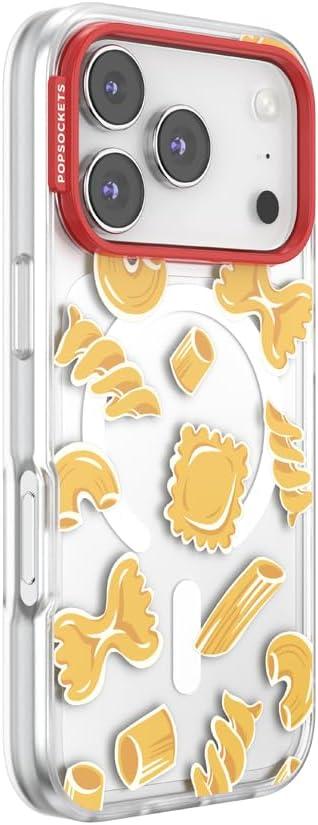 imagePopSockets iPhone 16 Pro Case Compatible with MagSafe Phone Case for iPhone 16 Pro Wireless Charging Compatible Case Only Buffalo CheckPasta Pasta
