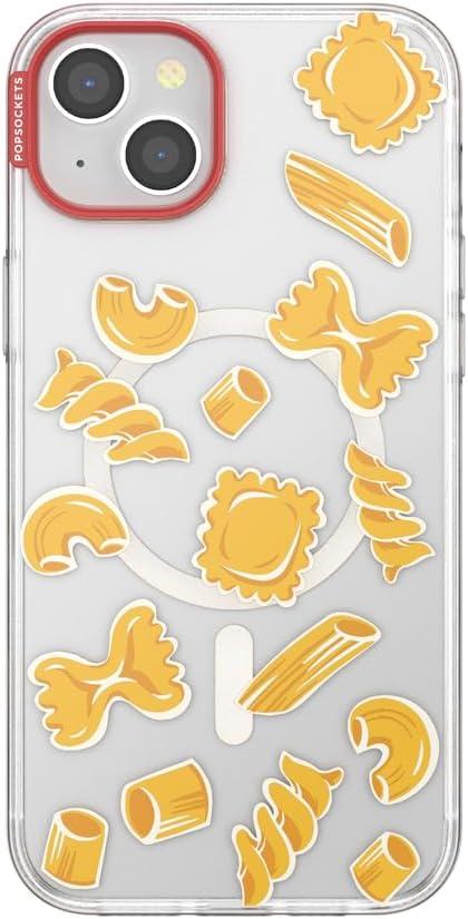 imagePopSockets iPhone 16 Pro Case Compatible with MagSafe Phone Case for iPhone 16 Pro Wireless Charging Compatible Case Only Buffalo CheckPasta Pasta