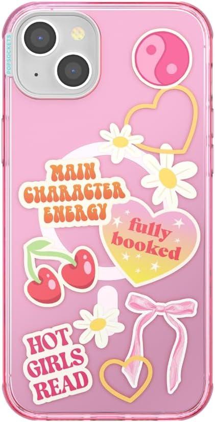 imagePopSockets iPhone 16 Pro Max Case Compatible with MagSafe Phone Case for iPhone 16 Pro Max Wireless Charging Compatible Case Only FireheartMain Character Energy