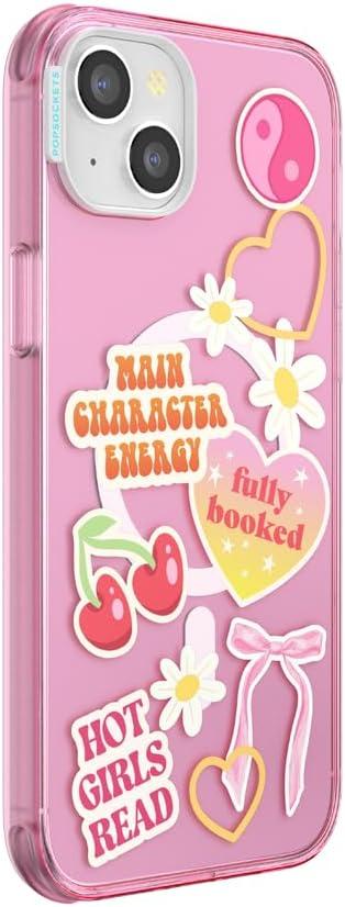 imagePopSockets iPhone 16 Pro Max Case Compatible with MagSafe Phone Case for iPhone 16 Pro Max Wireless Charging Compatible Case Only FireheartMain Character Energy