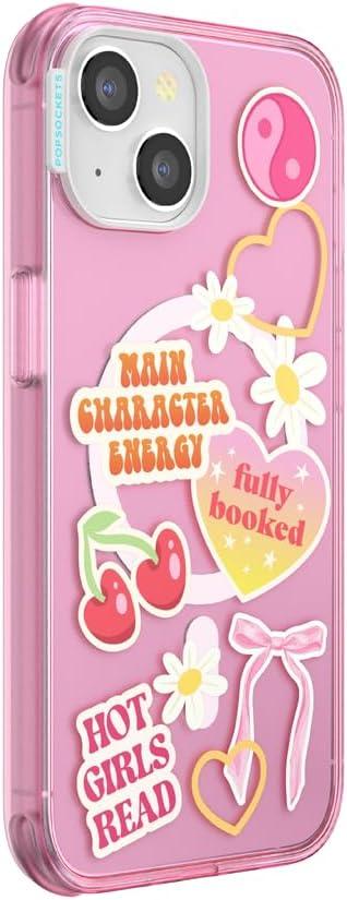 imagePopSockets iPhone 16 Pro Max Case Compatible with MagSafe Phone Case for iPhone 16 Pro Max Wireless Charging Compatible Case Only FireheartMain Character Energy