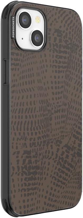 imagePopSockets iPhone 16 Pro Max Case Compatible with MagSafe Phone Case for iPhone 16 Pro Max Wireless Charging Compatible Case Only Horchata FossilCocoa Umber