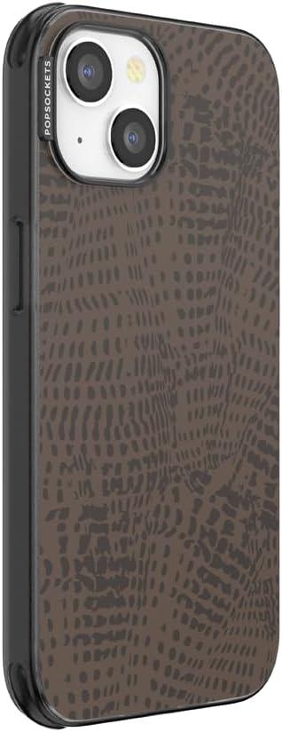 imagePopSockets iPhone 16 Pro Max Case Compatible with MagSafe Phone Case for iPhone 16 Pro Max Wireless Charging Compatible Case Only Horchata FossilCocoa Umber