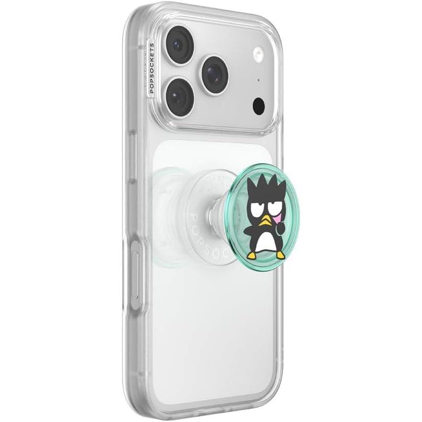 imagePopSockets Round Phone Grip Compatible with MagSafe Adapter Ring Included Phone Holder Wireless Charging Compatible Sanrio Dancing KeroppiBlue BadtzMaru Adhesive