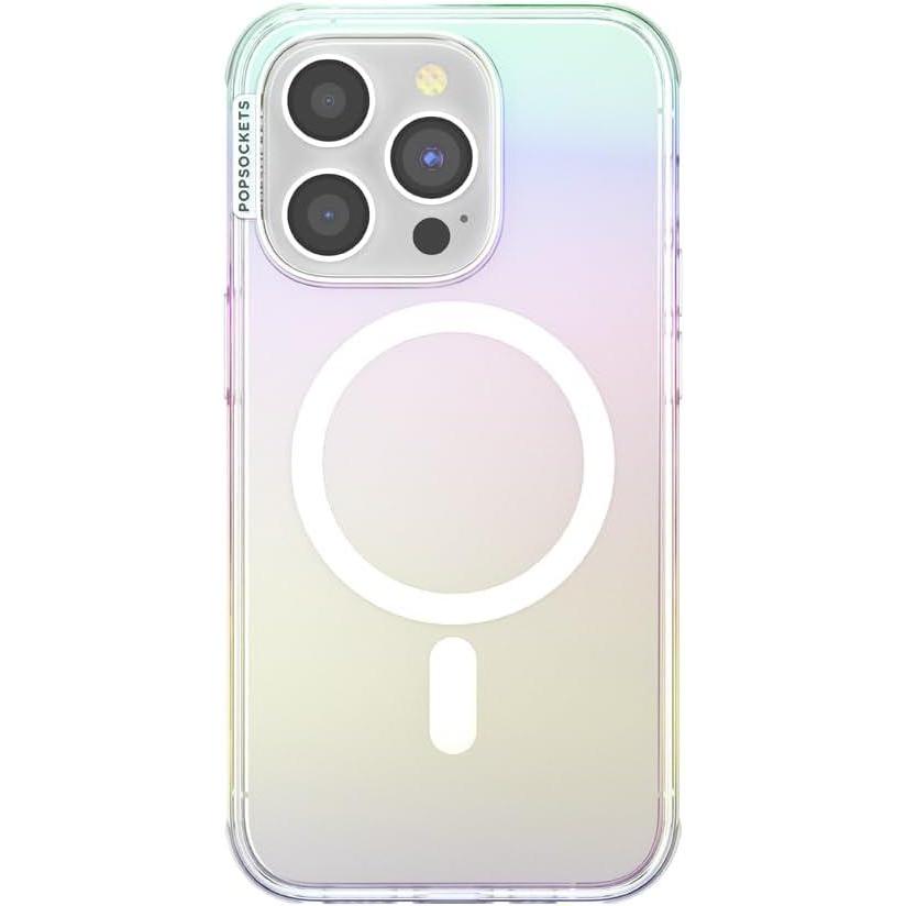 imagePopSockets iPhone 15 Plus Case Compatible with MagSafe Phone Case for iPhone 15 Plus Wireless Charging Compatible Case Only LatteShimmer