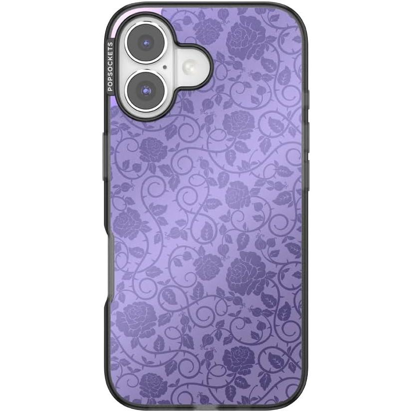 imagePopSockets iPhone 16 Case Compatible with MagSafe Phone Case for iPhone 16 Wireless Charging Compatible Case Only Dark ThornsDark Thorns