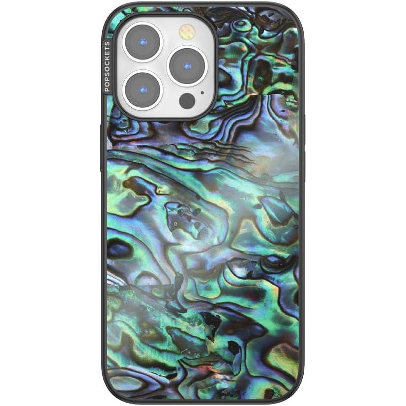imagePopSockets iPhone 16 Plus Case Compatible with MagSafe Phone Case for iPhone 16 Plus Wireless Charging Compatible Case Only Desert MosaicAlbalone
