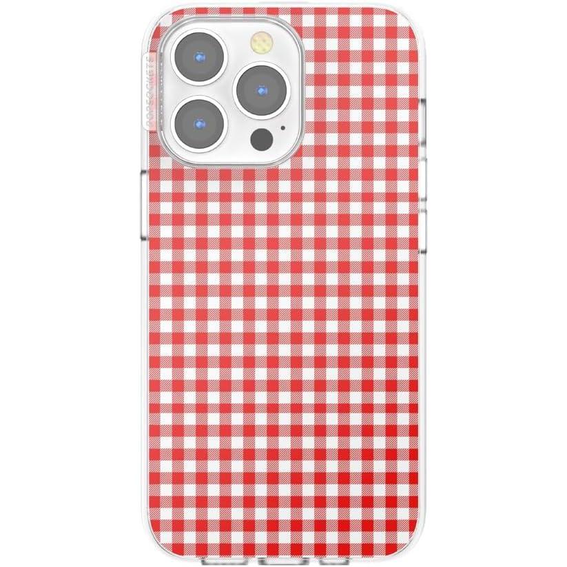 imagePopSockets iPhone 16 Pro Case Compatible with MagSafe Phone Case for iPhone 16 Pro Wireless Charging Compatible Case Only Buffalo CheckRed Gingham