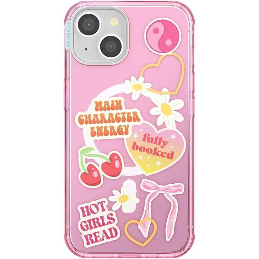 imagePopSockets iPhone 16 Pro Max Case Compatible with MagSafe Phone Case for iPhone 16 Pro Max Wireless Charging Compatible Case Only FireheartMain Character Energy