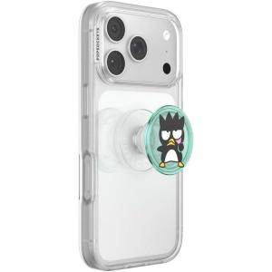 PopSockets Round Phone Grip Compatible with MagSafe, Adapter Ring Included, Phone Holder, Wireless Charging Compatible, Sanrio – Dancing Keroppi(Blue Badtz-Maru Adhesive)