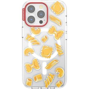 PopSockets iPhone 15 Case Compatible with MagSafe, Phone Case for iPhone 15, Wireless Charging Compatible, Case Only – Gingham(Pasta Pasta)