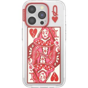 PopSockets iPhone 15 Pro Case Compatible with MagSafe, Phone Case for iPhone 15 Pro, Wireless Charging Compatible, Case Only, Cute PopSockets – Heart Queen(Heart Queen)