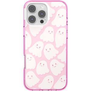 PopSockets iPhone 15 Pro Case Compatiblewith MagSafe, Phone Case for iPhone 15 Pro, Wireless Charging Compatible, Case Only – Halloween PopSocket – O-Negative(Kawai Ghosties)
