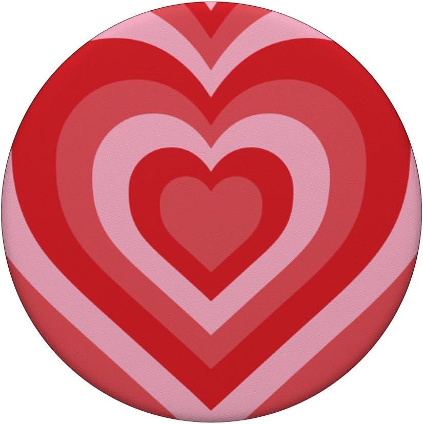 imageAesthetic Red Pink Coffee Latte Love Heart Groovy Girly PopSockets Adhesive PopGripAdhesive PopGrip