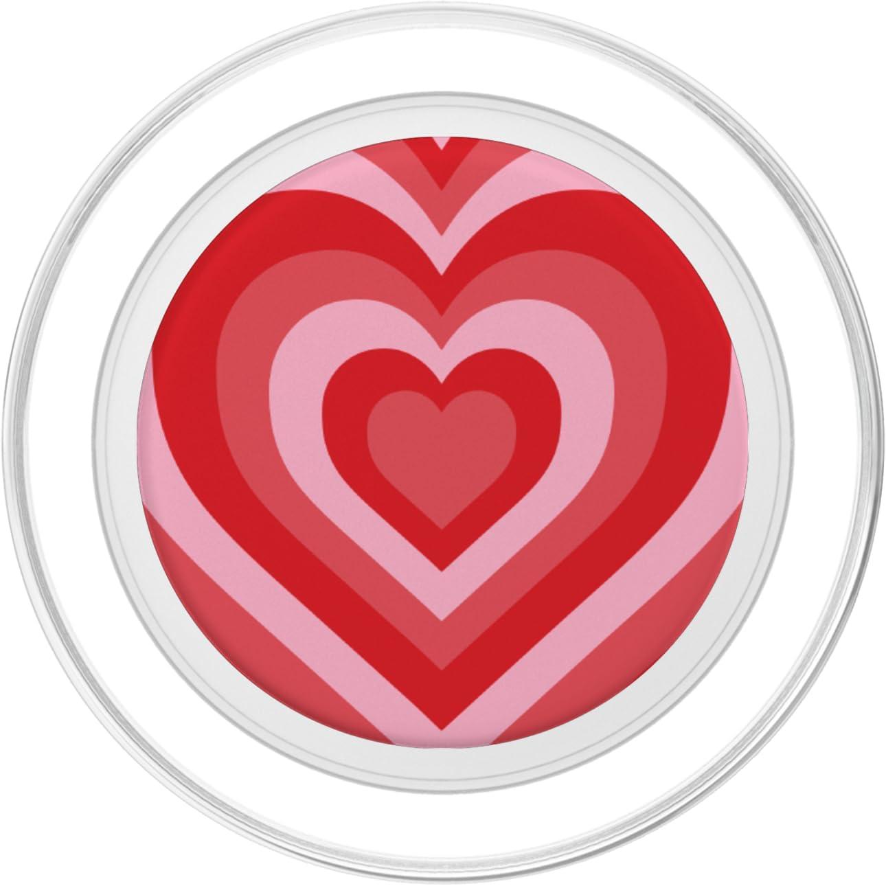 imageAesthetic Red Pink Coffee Latte Love Heart Groovy Girly PopSockets Adhesive PopGripMagnetic PopGrip