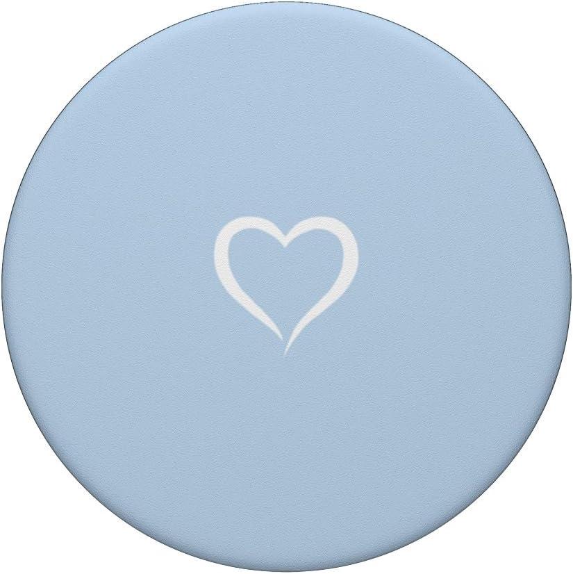 imageBaby BluePastel Blue Hand Drawn Heart Love Minimalist PopSockets PopGrip for MagSafeSwappable PopGrip