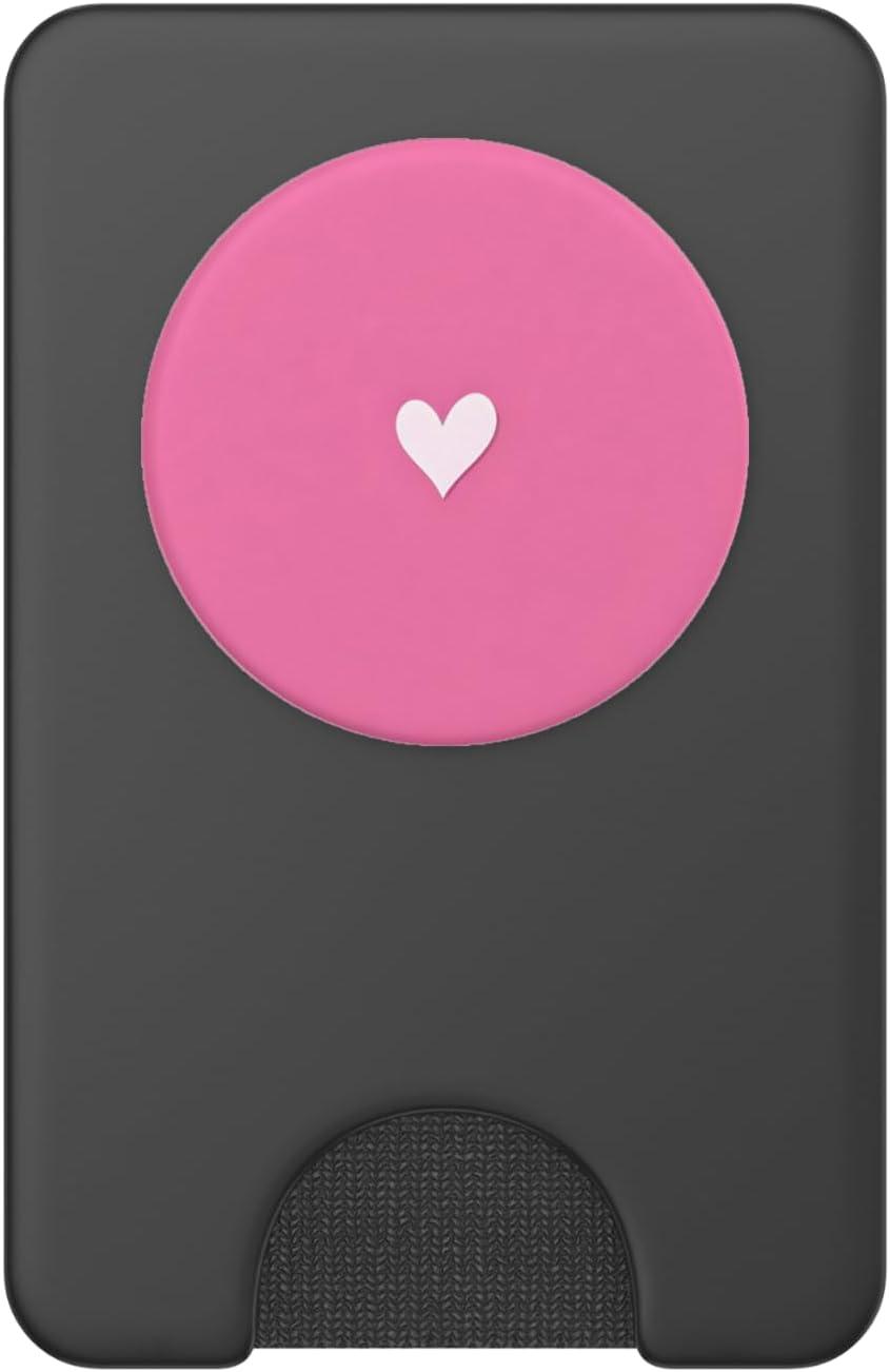 imageCute Heart Love Pink PopSockets Adhesive PopGripMagnetic PopWallet