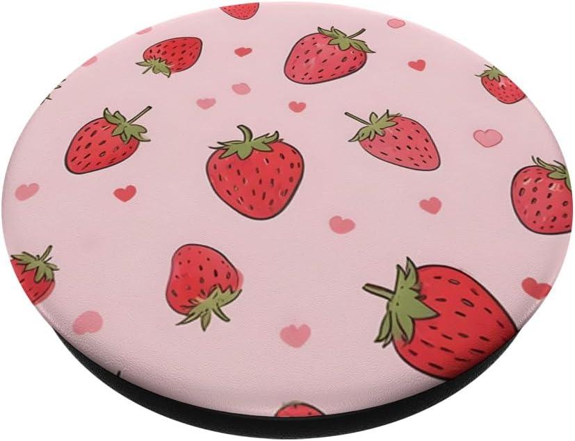 imageCute Pink Strawberry PopSockets Adhesive PopGripAdhesive PopGrip