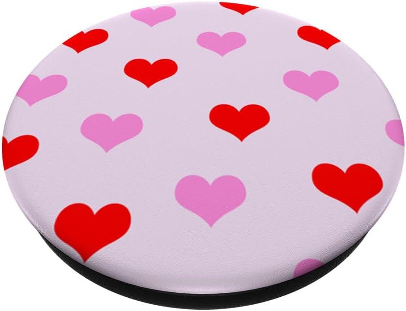 imageHeart Pattern Valentines Day PopSockets Adhesive PopGripAdhesive PopGrip