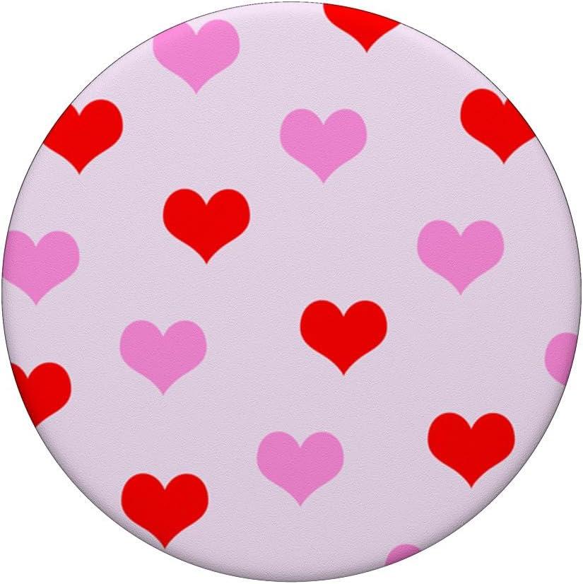 imageHeart Pattern Valentines Day PopSockets Adhesive PopGripAdhesive PopGrip