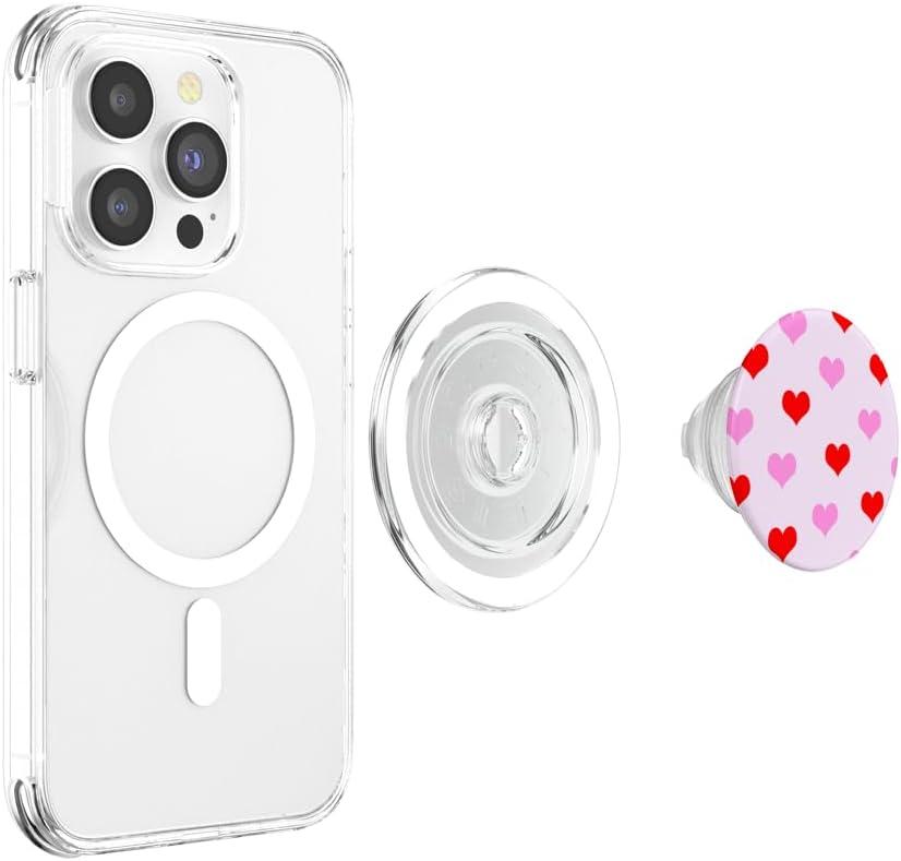imageHeart Pattern Valentines Day PopSockets Adhesive PopGripMagnetic PopGrip