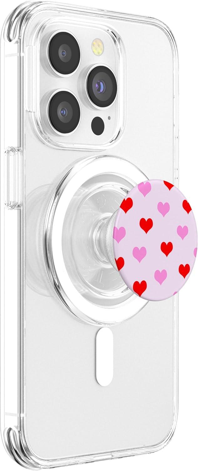 imageHeart Pattern Valentines Day PopSockets Adhesive PopGripMagnetic PopGrip