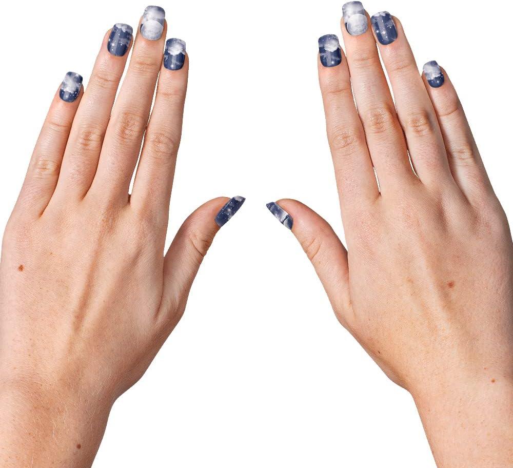 imagePopSockets 30 Gel Nails and Matching PopGrip with Swappable Top for Phones and Tablets Moon