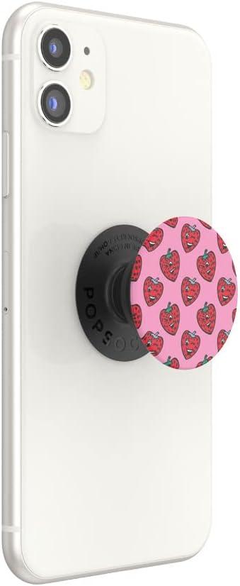 imagePopSockets Phone Grip with Expanding Kickstand Adhesive Grip Berry CheekyBerry Cheeky