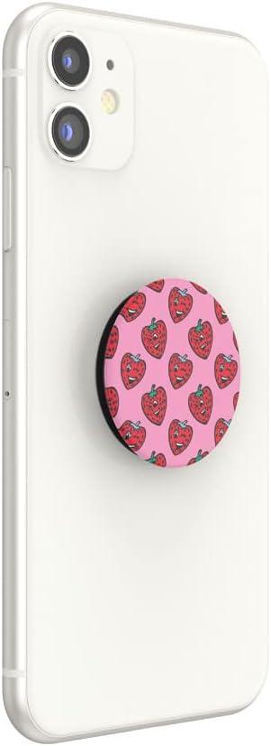 imagePopSockets Phone Grip with Expanding Kickstand Adhesive Grip Berry CheekyBerry Cheeky