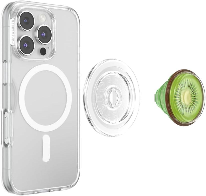 imagePopSockets Phone Grip with Expanding Kickstand Adhesive Grip Berry CheekyJelly Kiwi