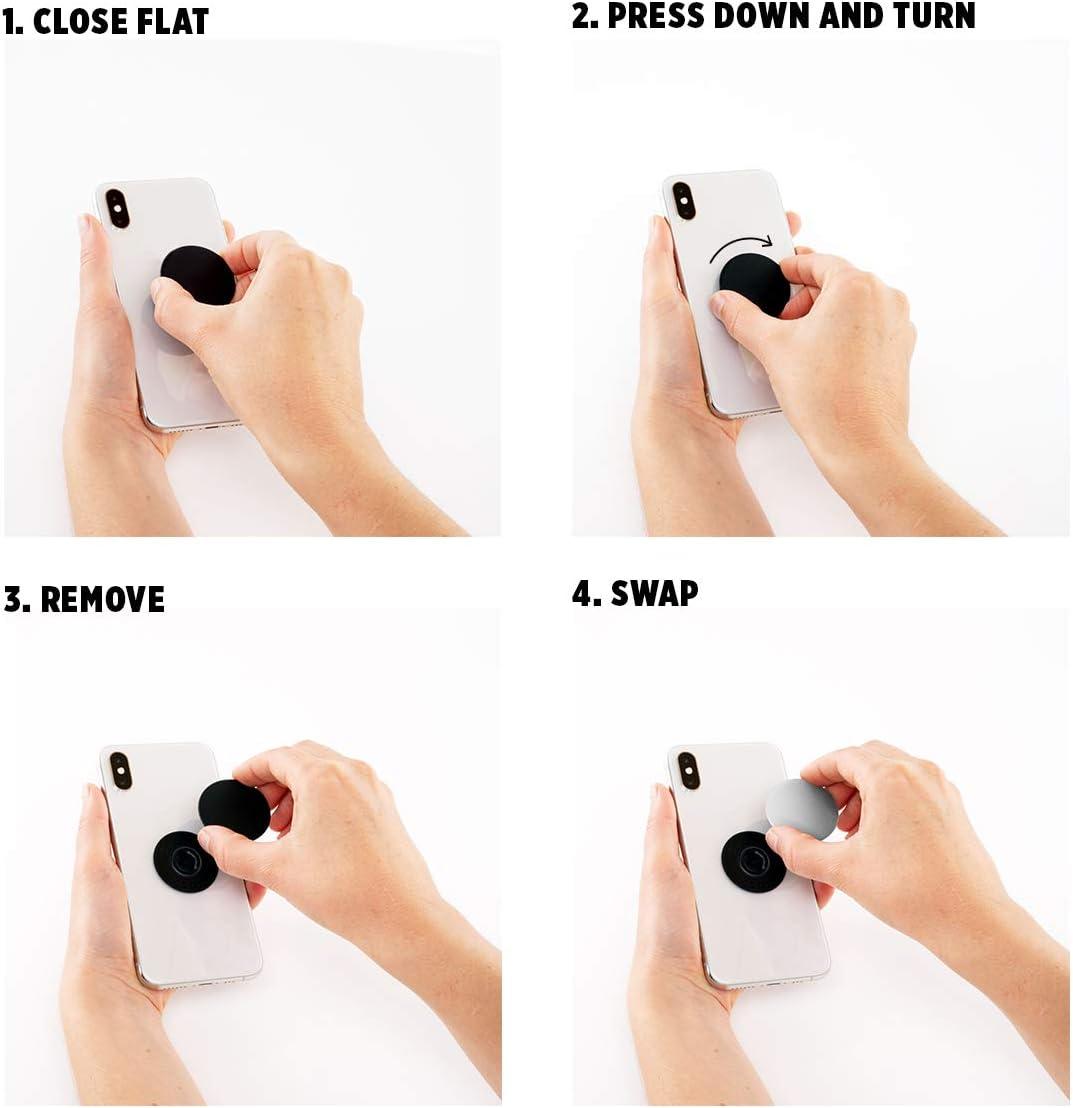 imagePopSockets Phone Grip with Expanding Kickstand Adhesive Grip Berry CheekyJust Peachy