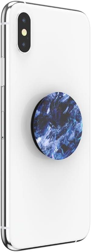 imagePopSockets Phone Grip with Expanding Kickstand Adhesive Grip Black IceGeometric