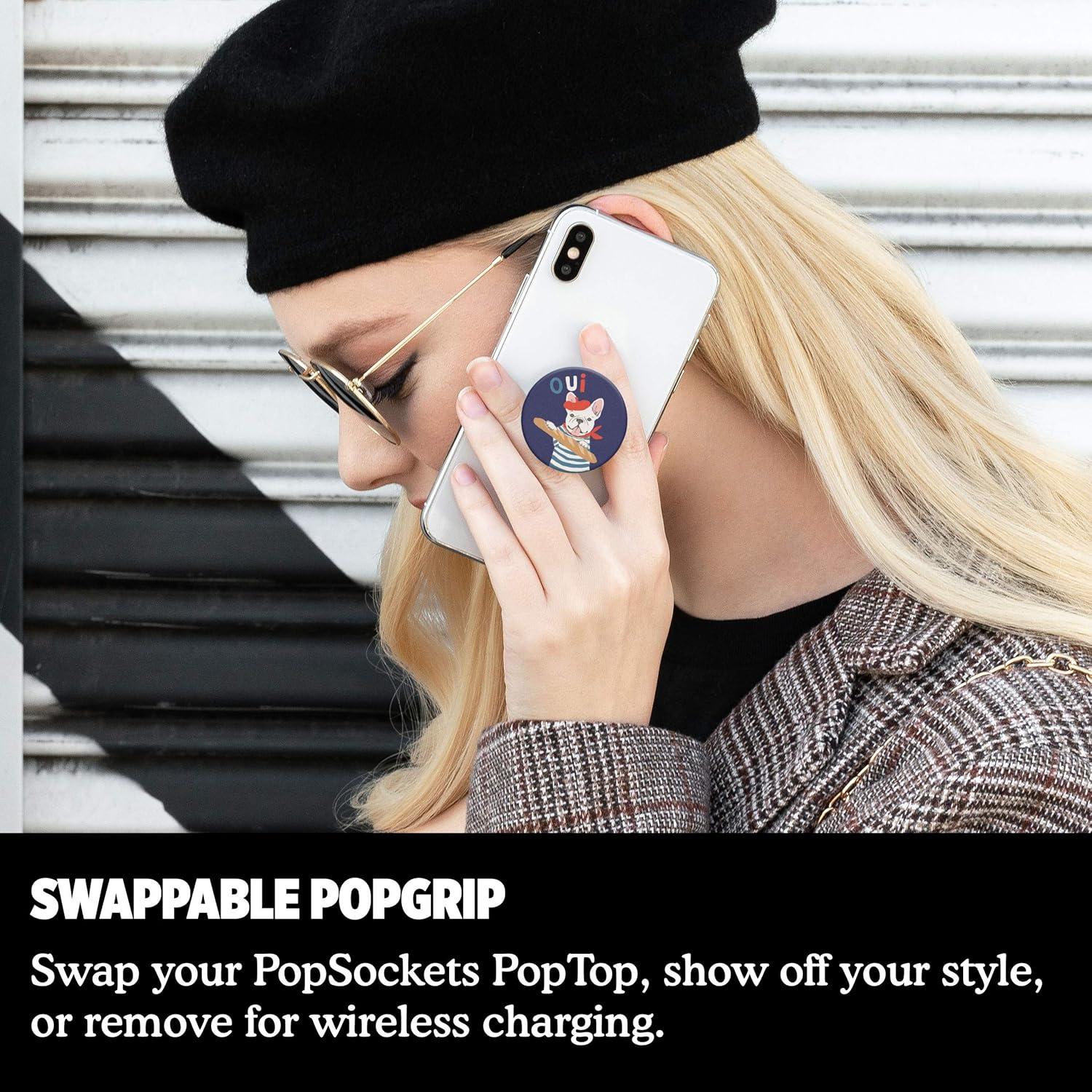 imagePopSockets Phone Grip with Expanding Kickstand Adhesive Grip Cactus PalFrenchie