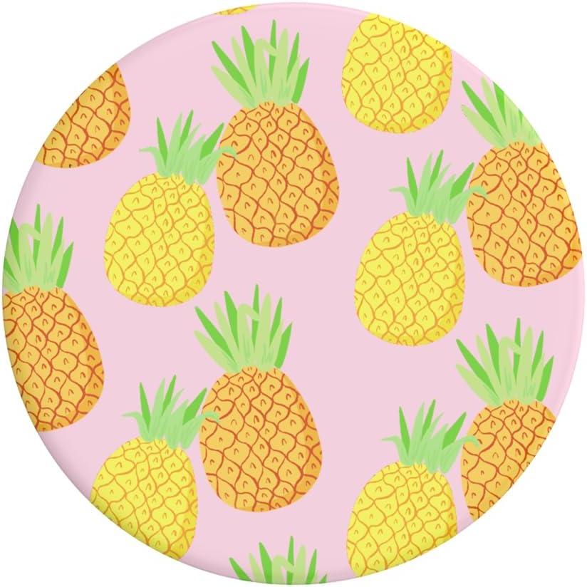 imagePopSockets Phone Grip with Expanding Kickstand Adhesive Grip Fineapple