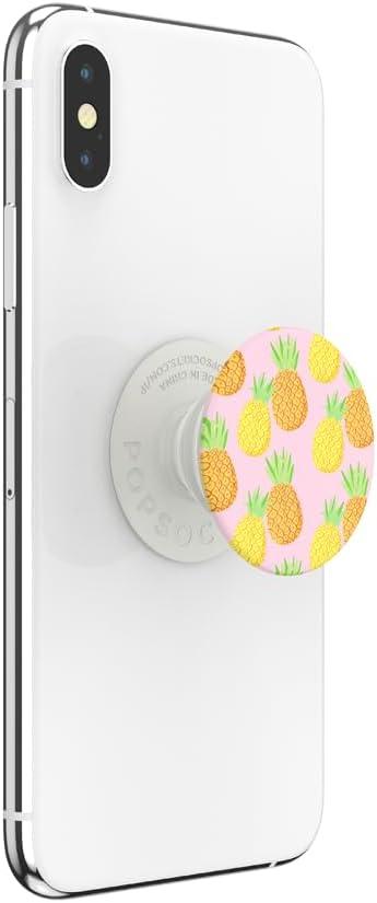 imagePopSockets Phone Grip with Expanding Kickstand Adhesive Grip Fineapple
