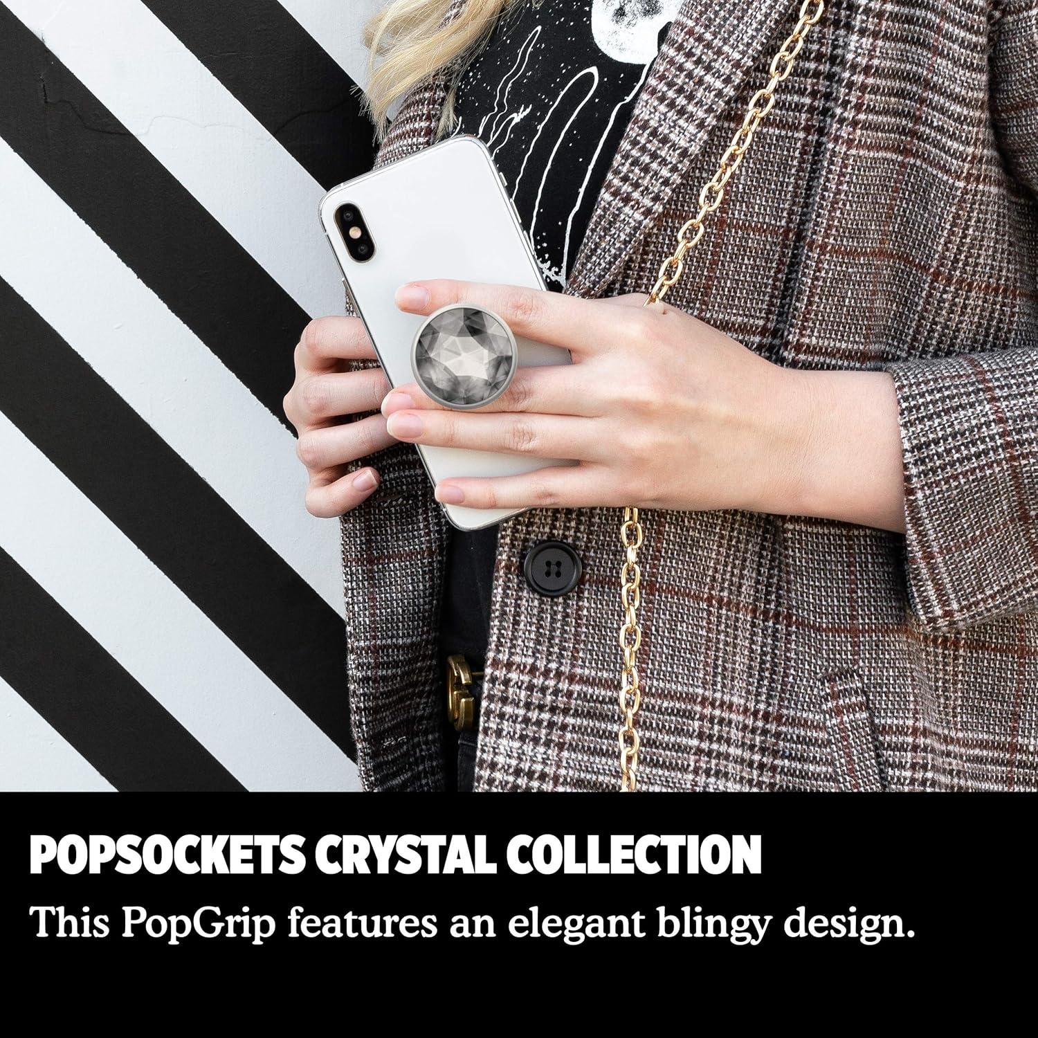 imagePopSockets Phone Grip with Expanding Kickstand Adhesive Grip Gen Abalone MosaicCrystal Orchid