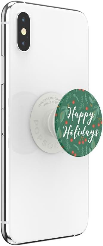 imagePopSockets Phone Grip with Expanding Kickstand Adhesive Grip Happy Holidays