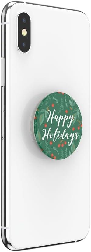 imagePopSockets Phone Grip with Expanding Kickstand Adhesive Grip Happy Holidays
