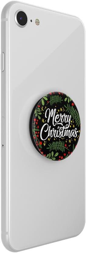 imagePopSockets Phone Grip with Expanding Kickstand Adhesive Grip Merry Christmas