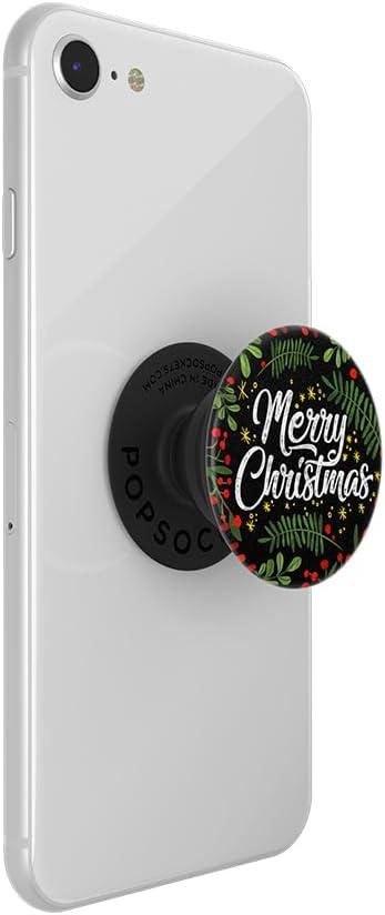 imagePopSockets Phone Grip with Expanding Kickstand Adhesive Grip Merry Christmas