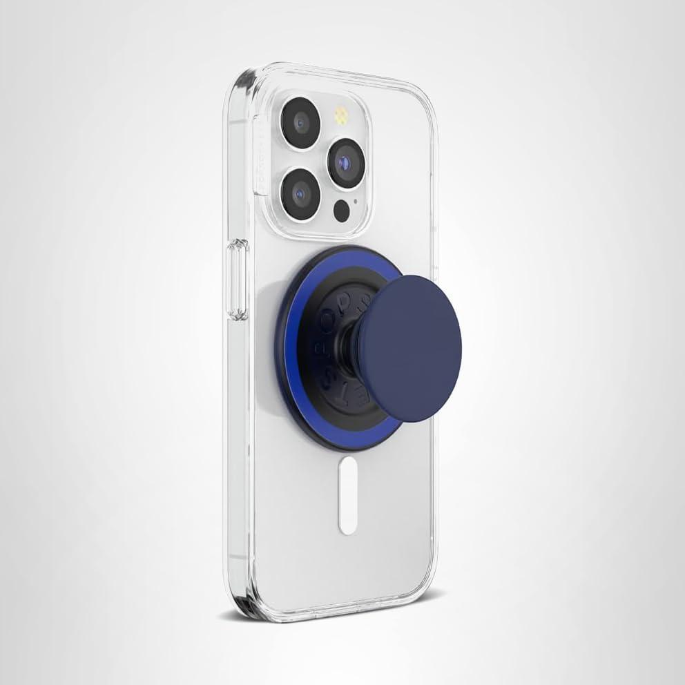 imagePopSockets Phone Grip with Expanding Kickstand Adhesive Grip Neo NoirBasic Naval