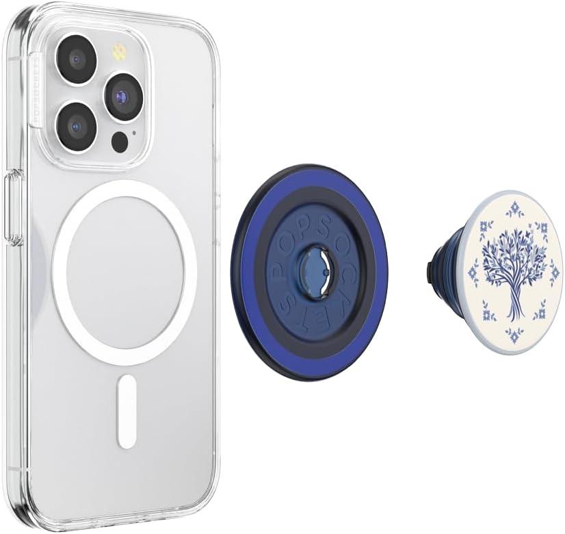imagePopSockets Phone Grip with Expanding Kickstand Adhesive Grip Neo NoirOlive Tree