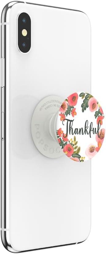 imagePopSockets Phone Grip with Expanding Kickstand Adhesive Grip Thankful