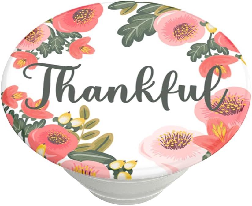 imagePopSockets Phone Grip with Expanding Kickstand Adhesive Grip Thankful