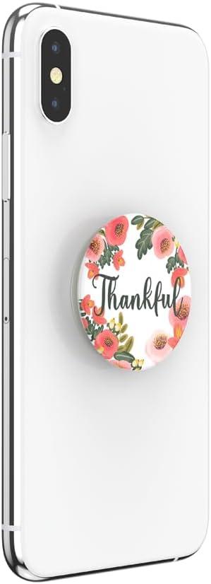 imagePopSockets Phone Grip with Expanding Kickstand Adhesive Grip Thankful