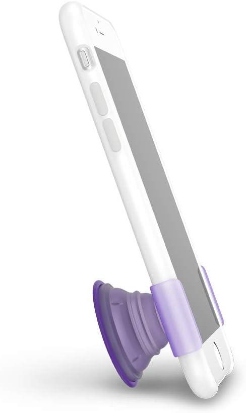 imagePopSockets PopGrip Slide NonAdhesive Phone Grip amp Stand with a Swappable Top for iPhone 11 Pro Silicone Case Fierce VioletFierce Violet Translucent