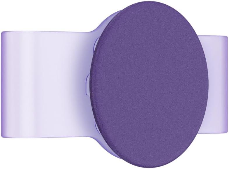 imagePopSockets PopGrip Slide NonAdhesive Phone Grip amp Stand with a Swappable Top for iPhone 11 Pro Silicone Case Fierce VioletFierce Violet Translucent