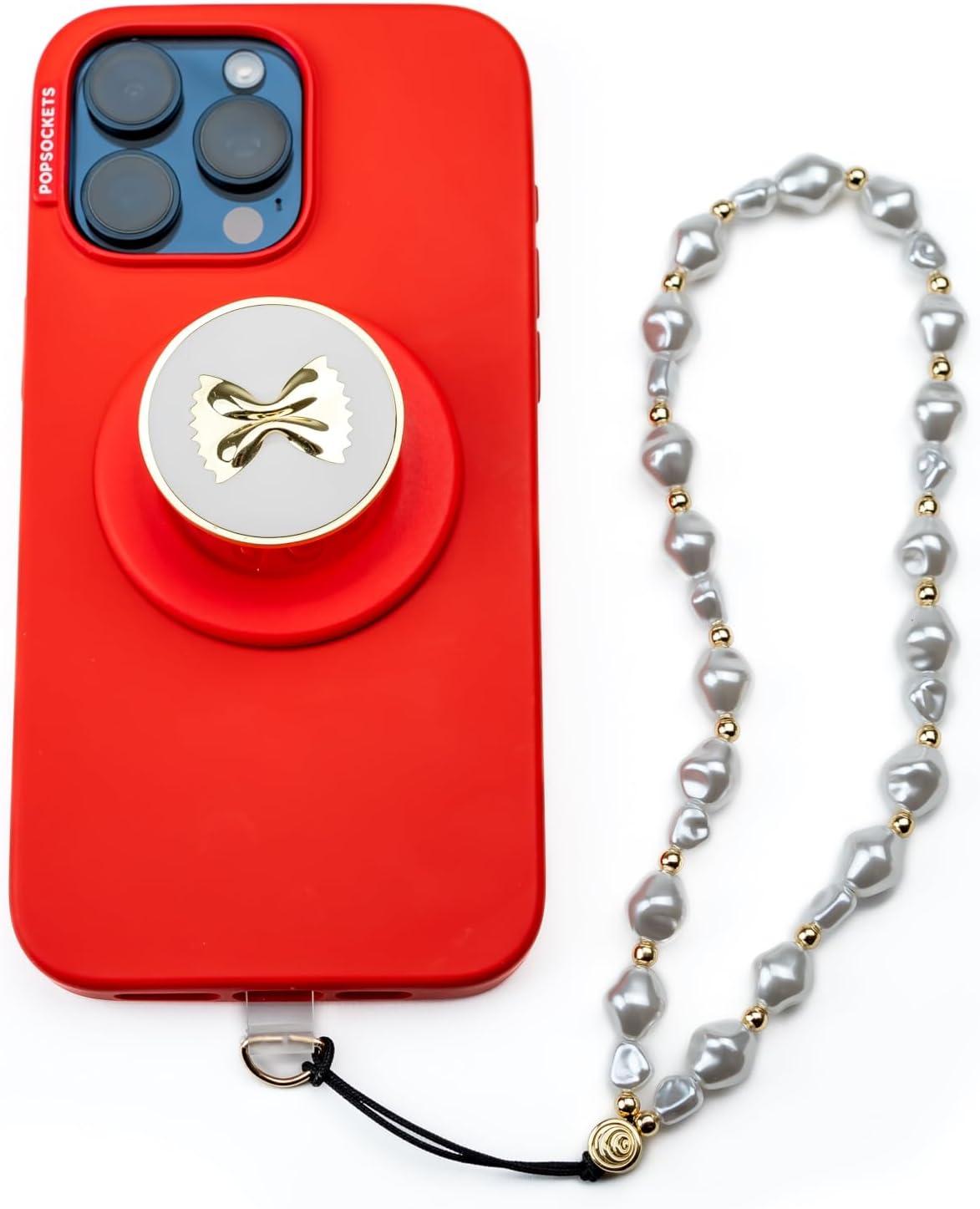 imagePopSockets Wristlet Phone Strap Wrist Strap for Phone Device Holder Cute PopSockets AbsinthePearlescent