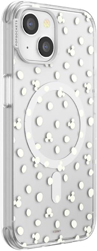 imagePopSockets iPhone 15 Pro Max Case Compatible with MagSafe Phone Case for iPhone 15 Pro Max Wireless Charging Compatible Case Only Mickey Polka DotMickey Polka Dot